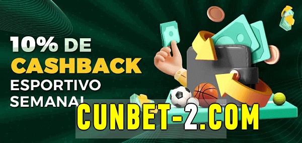 10% de bônus de cashback na cunbet 